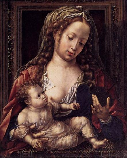 Jan Gossaert Mabuse Virgin and Child France oil painting art